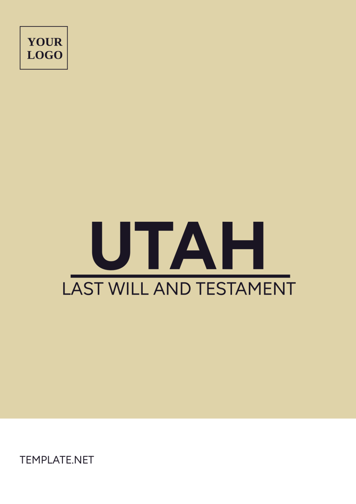 Utah Last Will and Testament Template