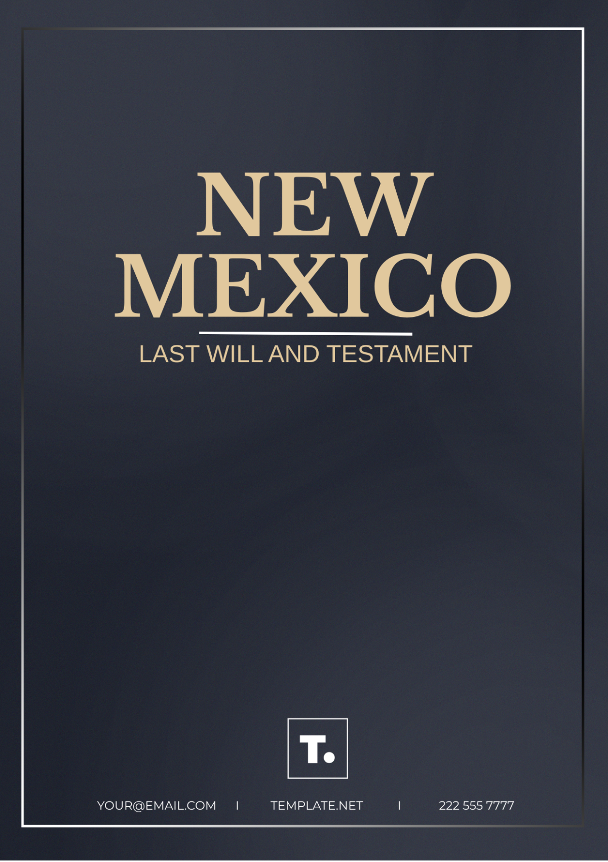 Free New Mexico Last Will and Testament Template