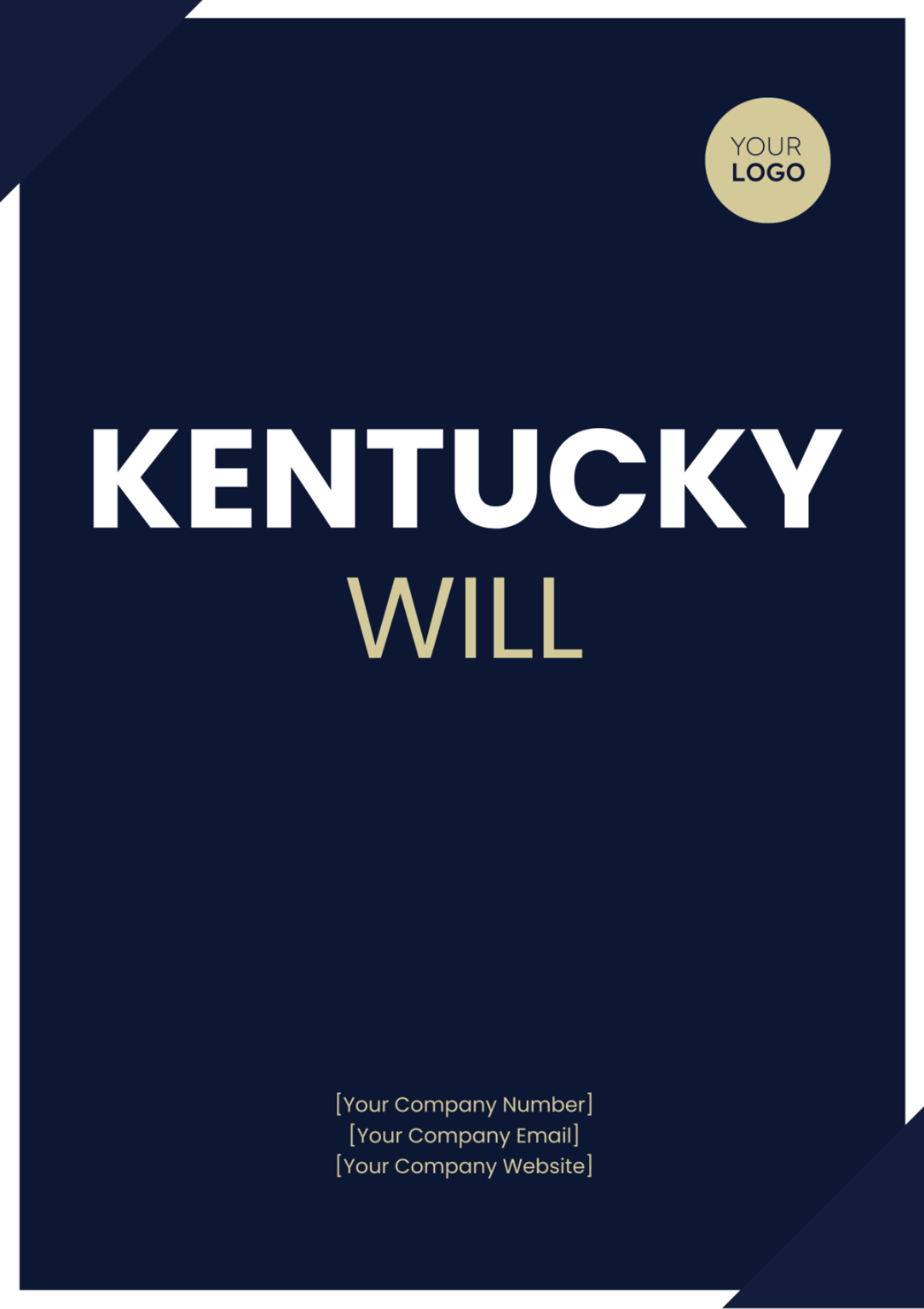 Free Kentucky Will Template