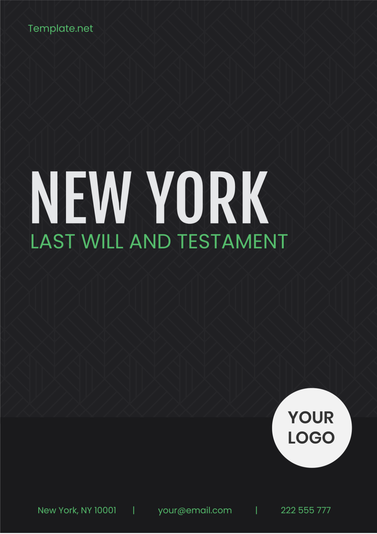 New York Last Will and Testament Template