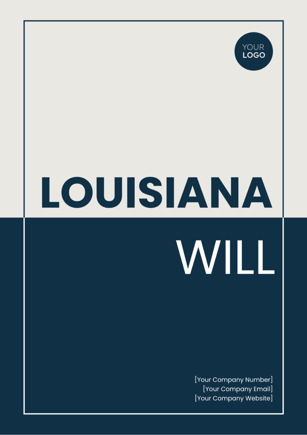 Free Louisiana Will Template