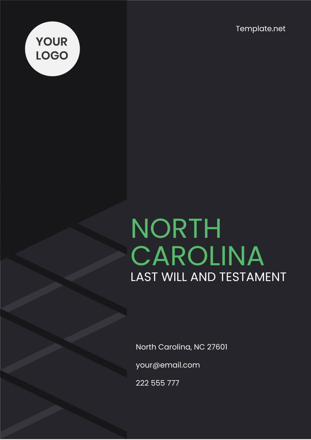 Free North Carolina Last Will and Testament Template