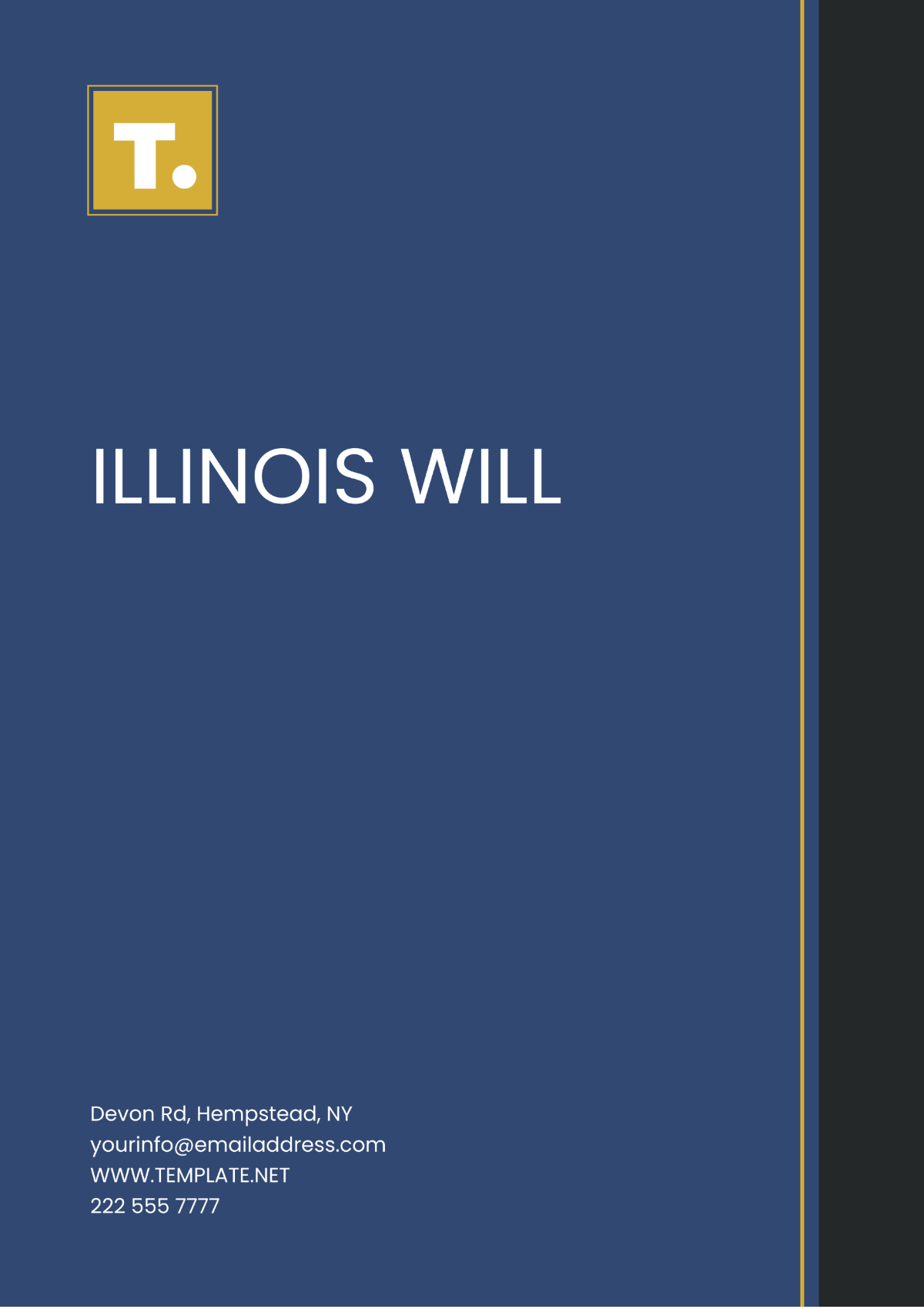 Illinois Will Template - Edit Online & Download