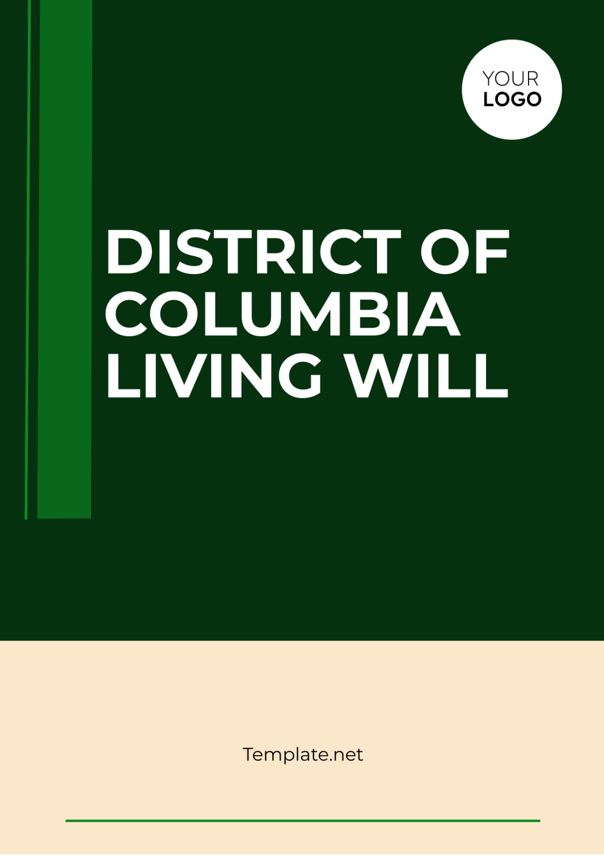 District of Columbia Living Will Template