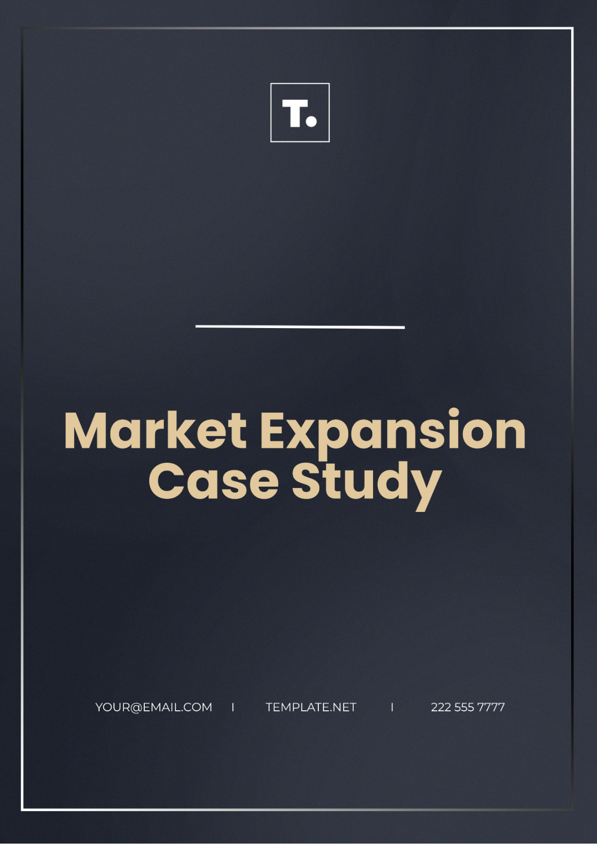 Market Expansion Case Study Template