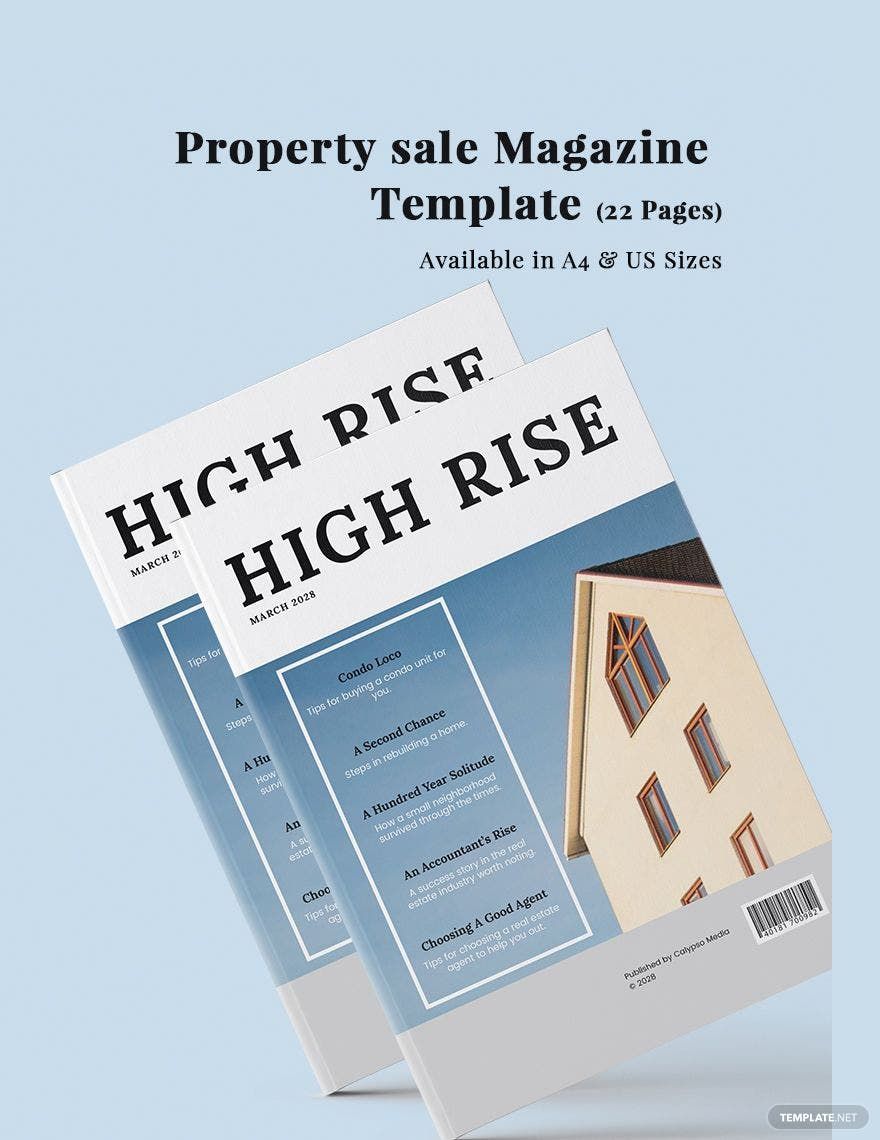 Property Sale Magazine Template