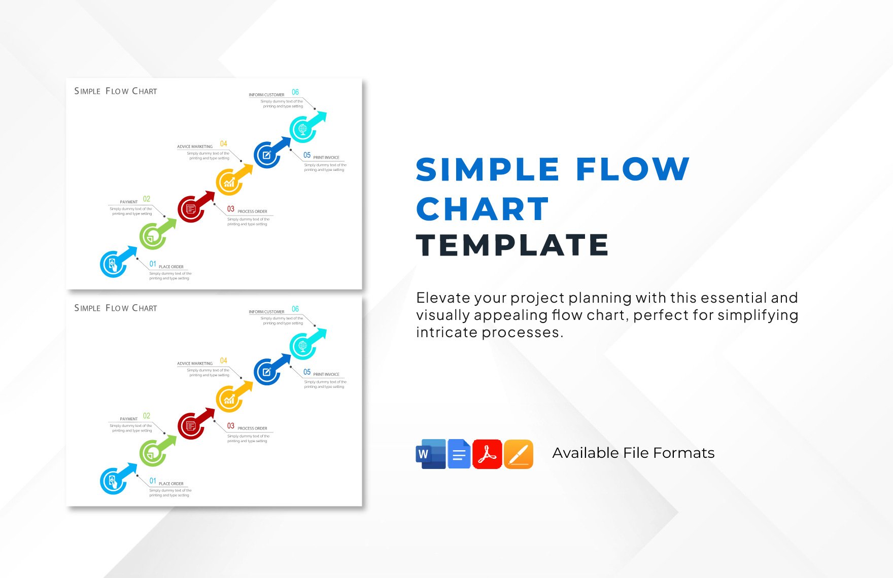 Free Simple Flow Chart Template in Word, Google Docs, PDF, Apple Pages