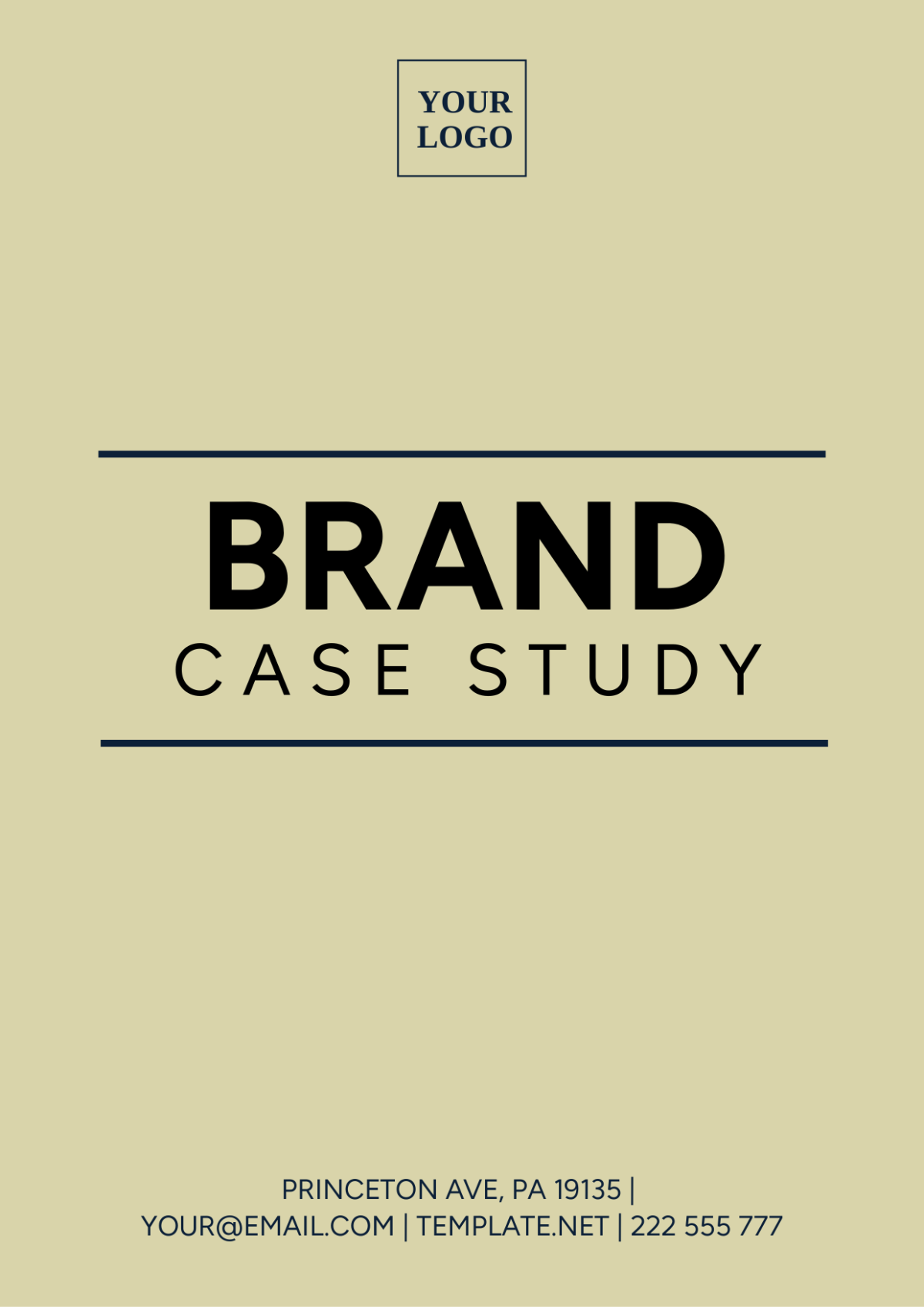 Free Brand Case Study Template