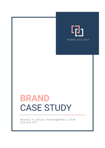 Free Brand Case Study Template to Edit Online