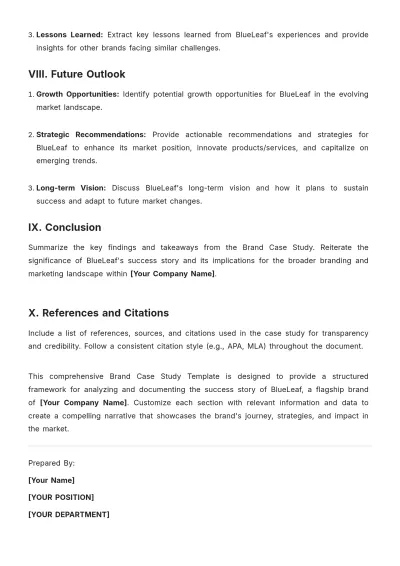 Free Brand Case Study Template to Edit Online