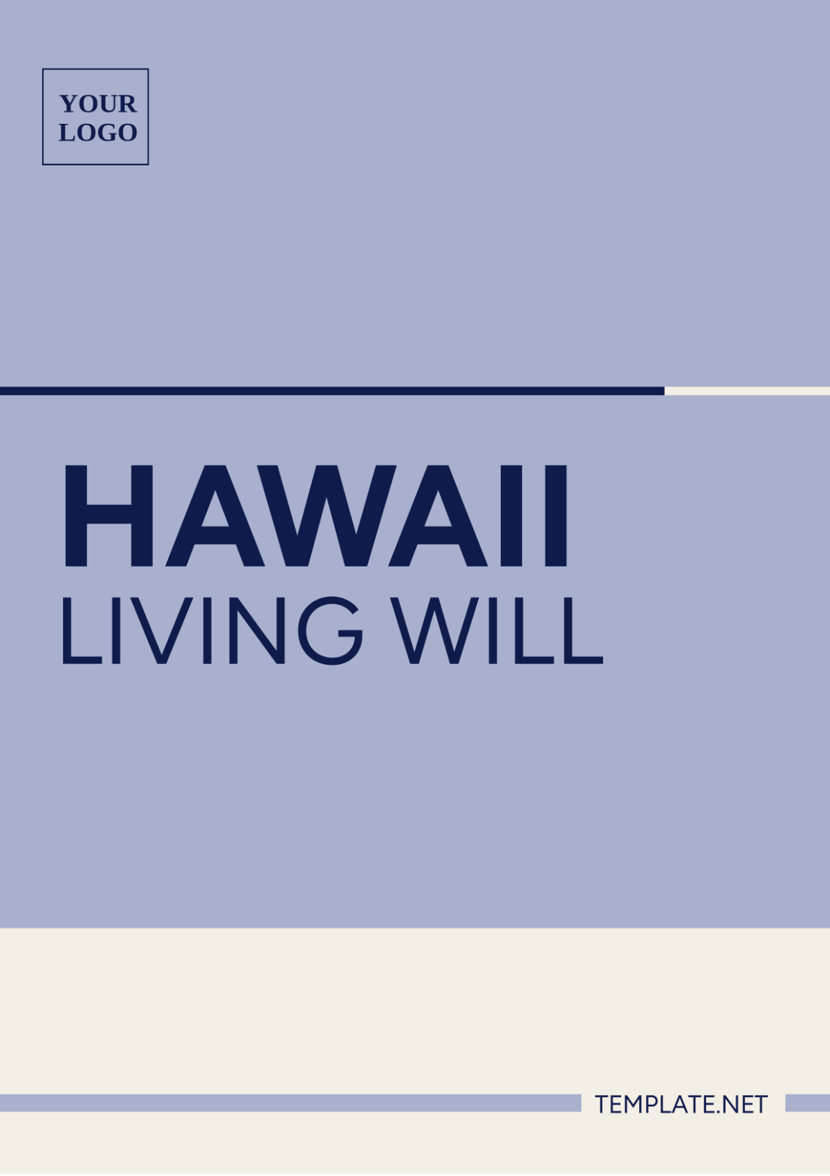 Hawaii Living Will Template
