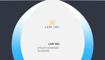 Free Law Firm Paralegal Staff Business Card Template to Edit Online