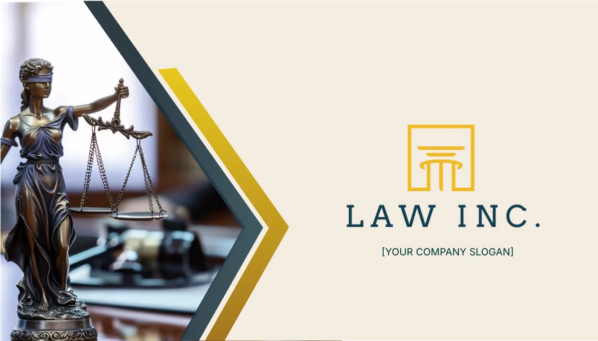 Free Law Firm Receptionist Business Card Template to Edit Online