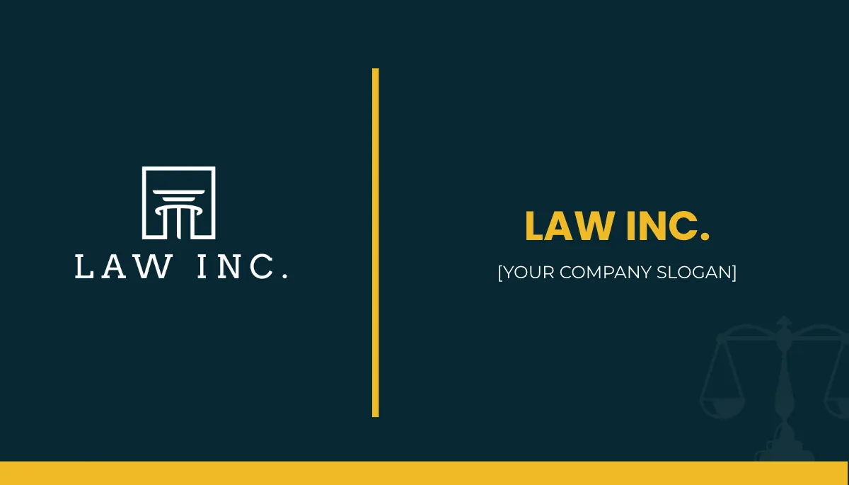 Free Law Firm Senior Counsel Business Card Template to Edit Online