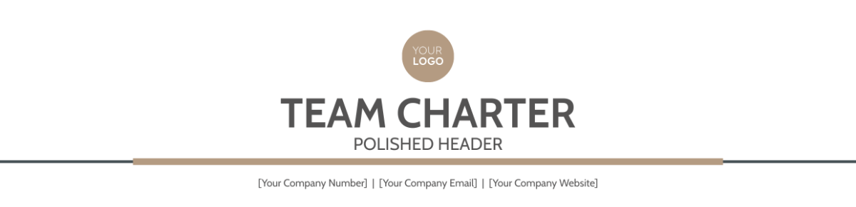 Team Charter Polished Header Template