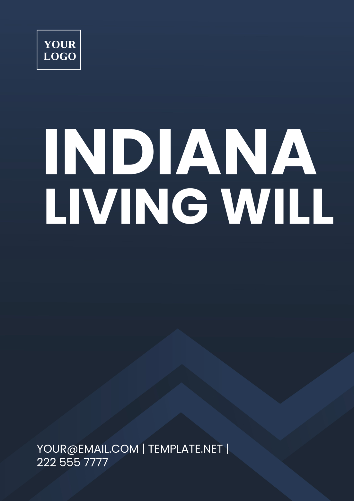 Indiana Living Will Template