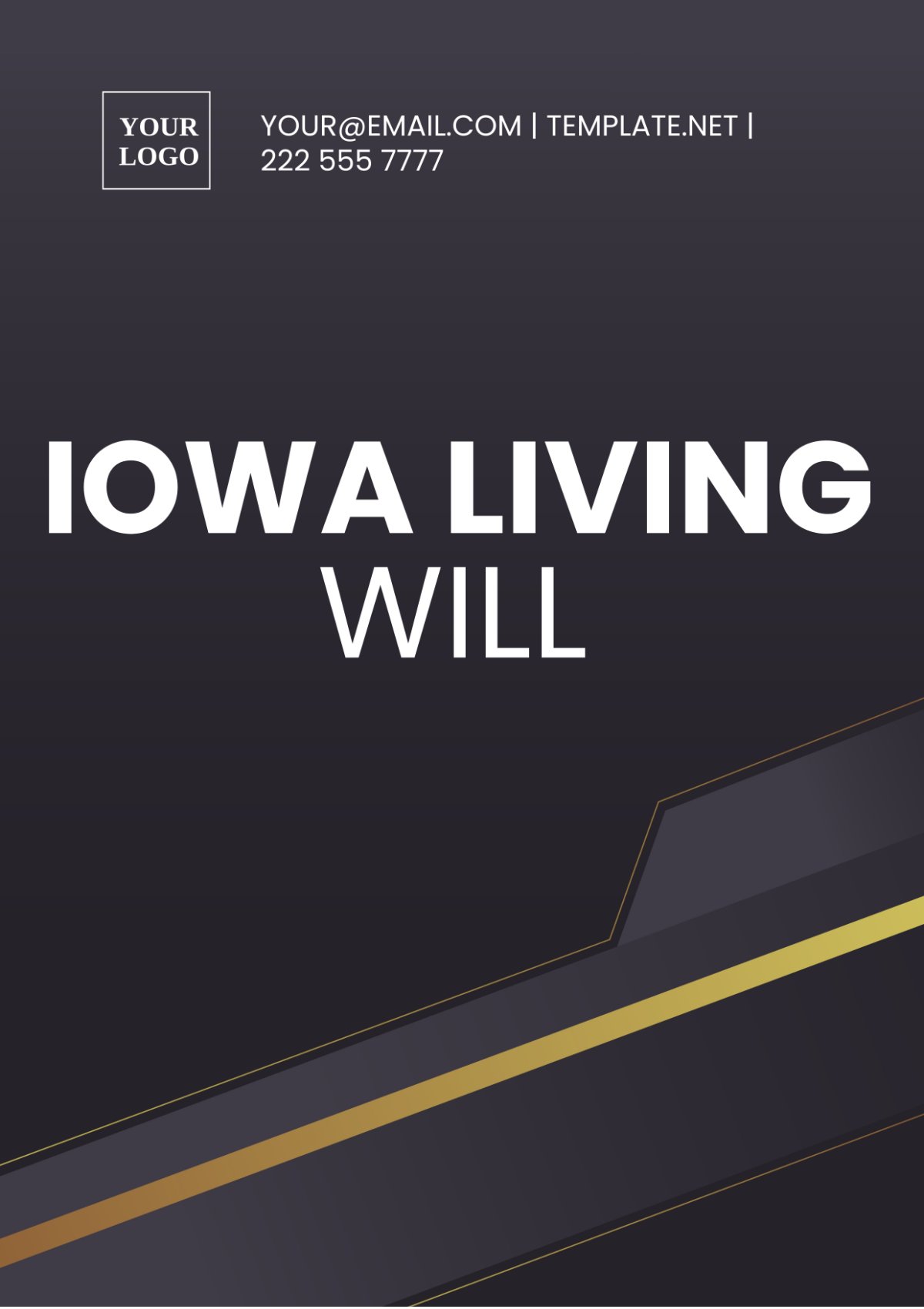 Free Iowa Living Will Template