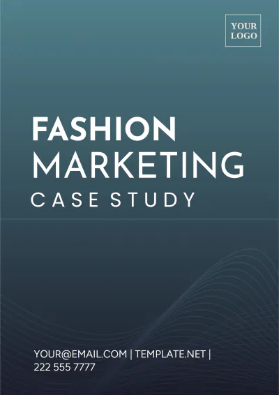 Free Fashion Marketing Case Study Template to Edit Online