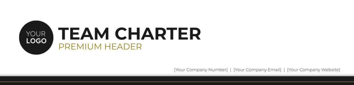 Team Charter Premium Header Template
