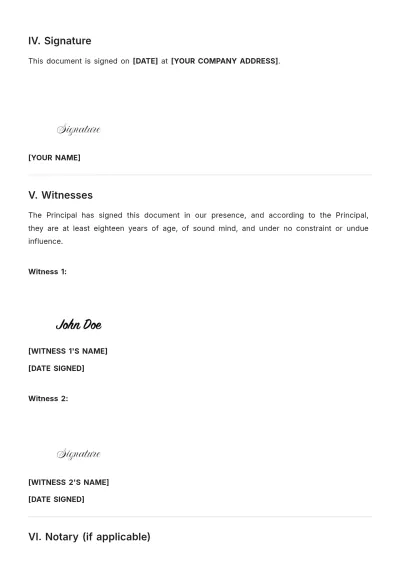 Free Texas Living Will Template to Edit Online