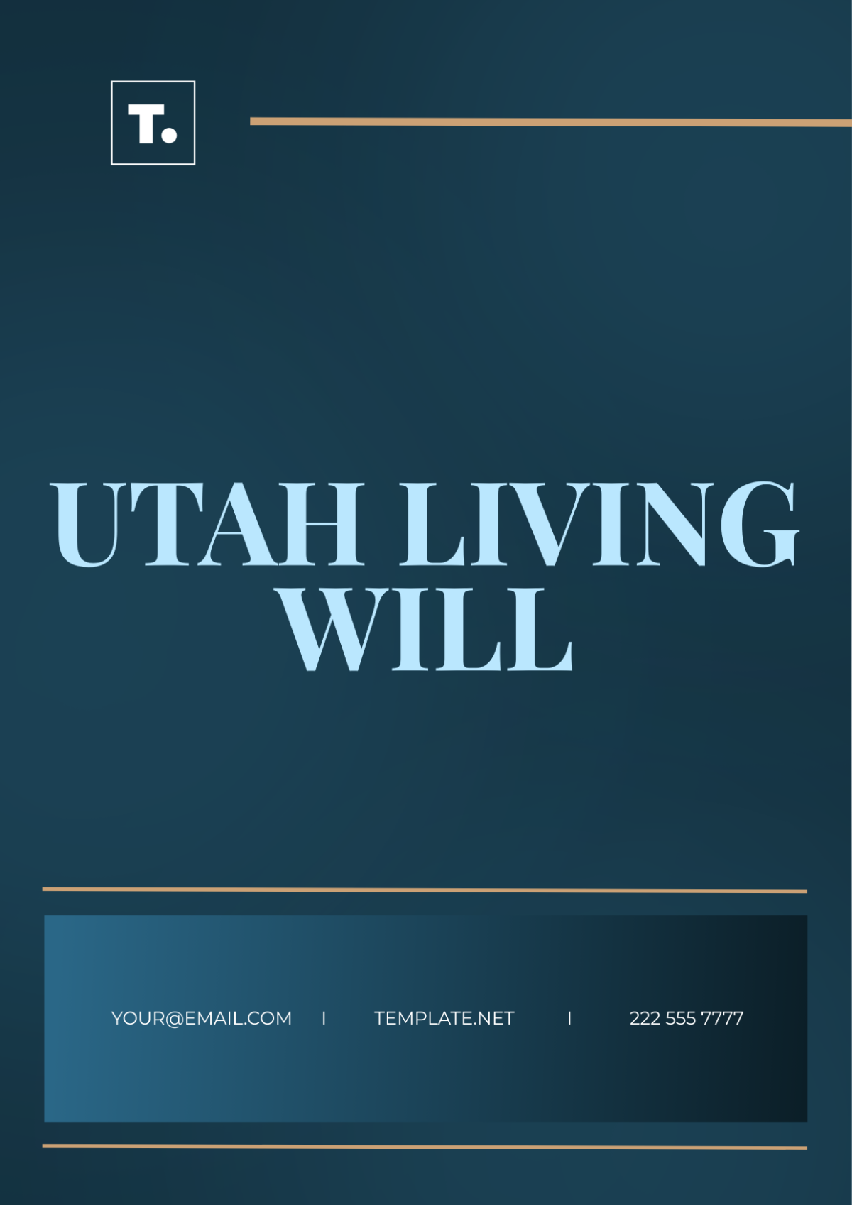 Utah Living Will Template