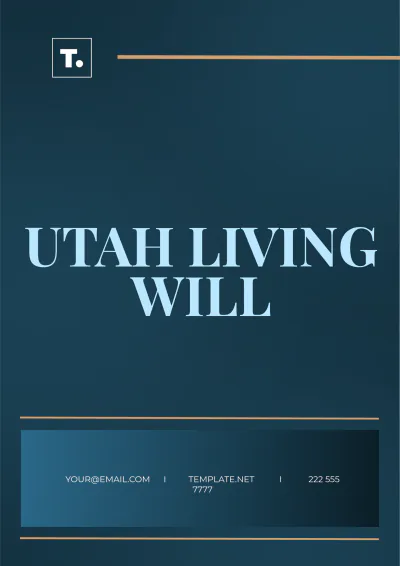 Free Utah Living Will Template to Edit Online