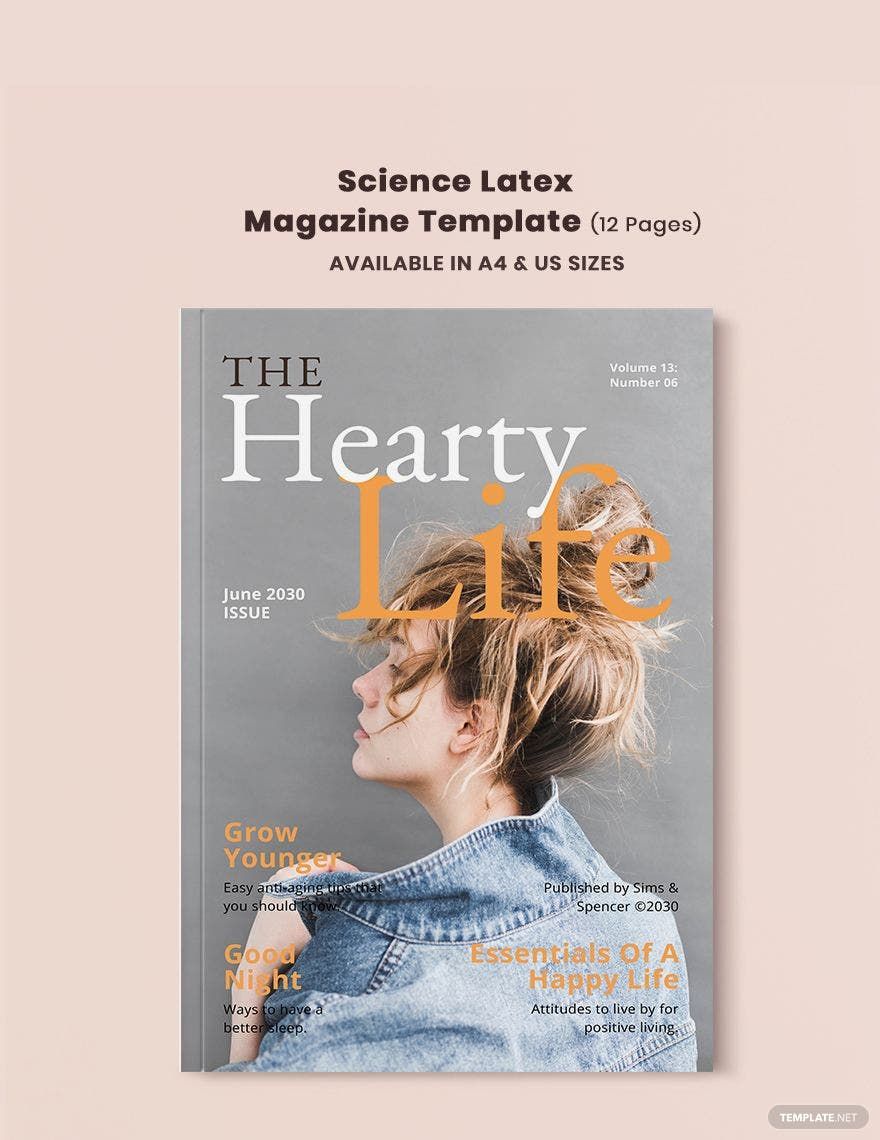 Free Science Latex Magazine Template