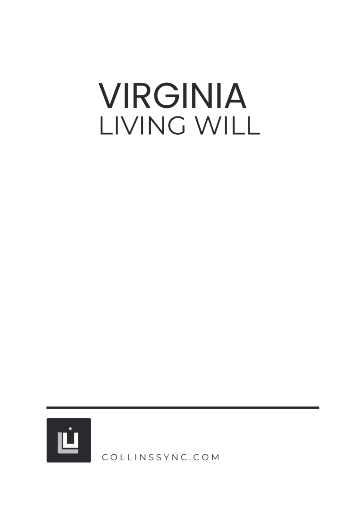 Virginia Living Will Template