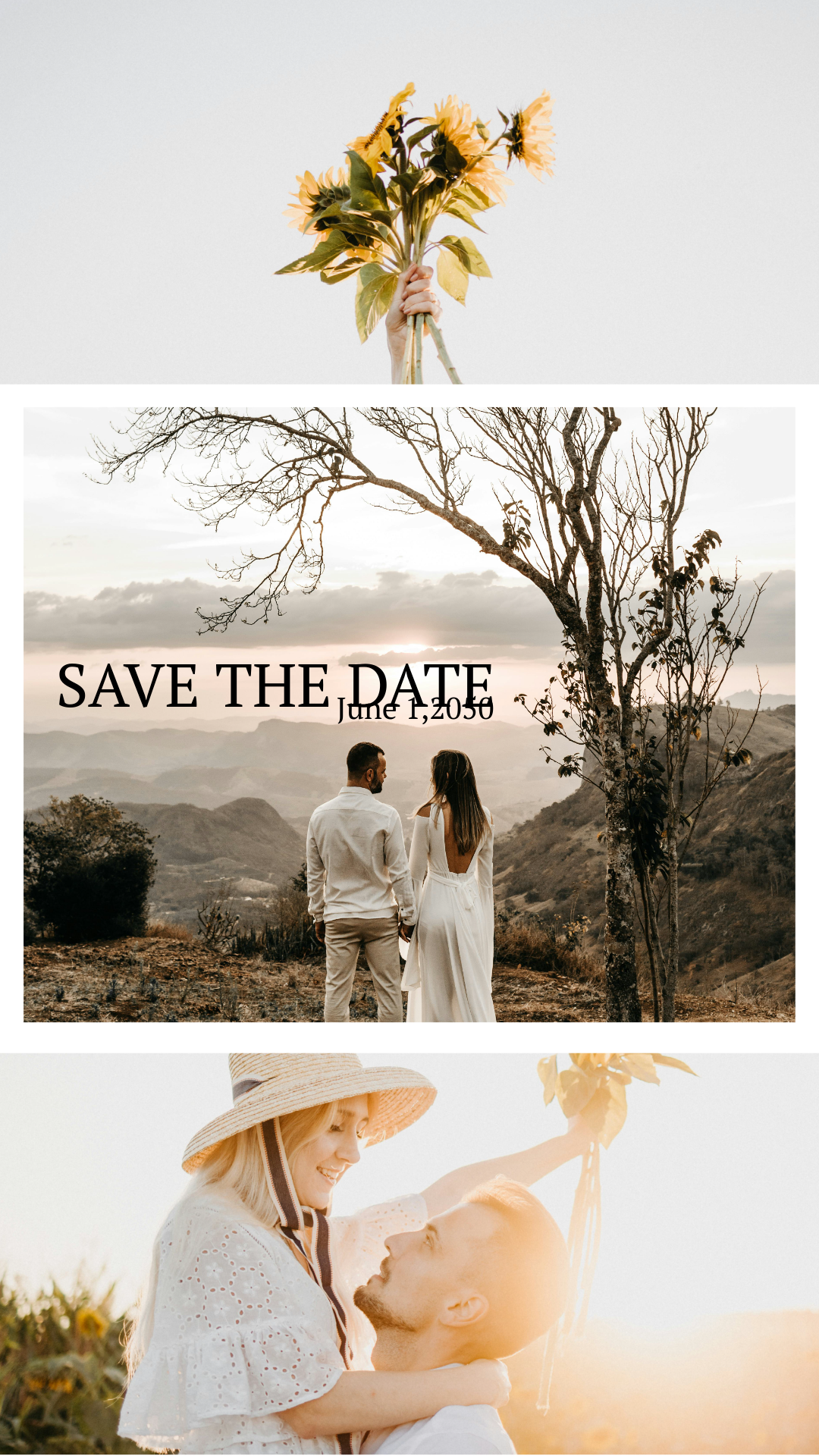 Save The Date Collage Template
