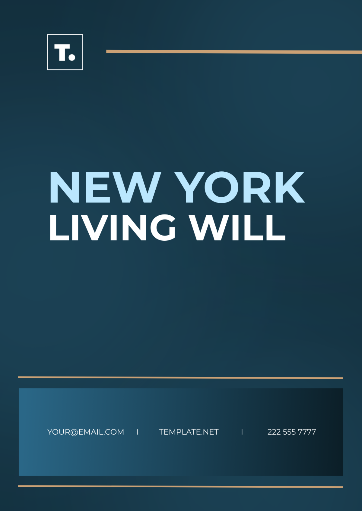 New York Living Will Template
