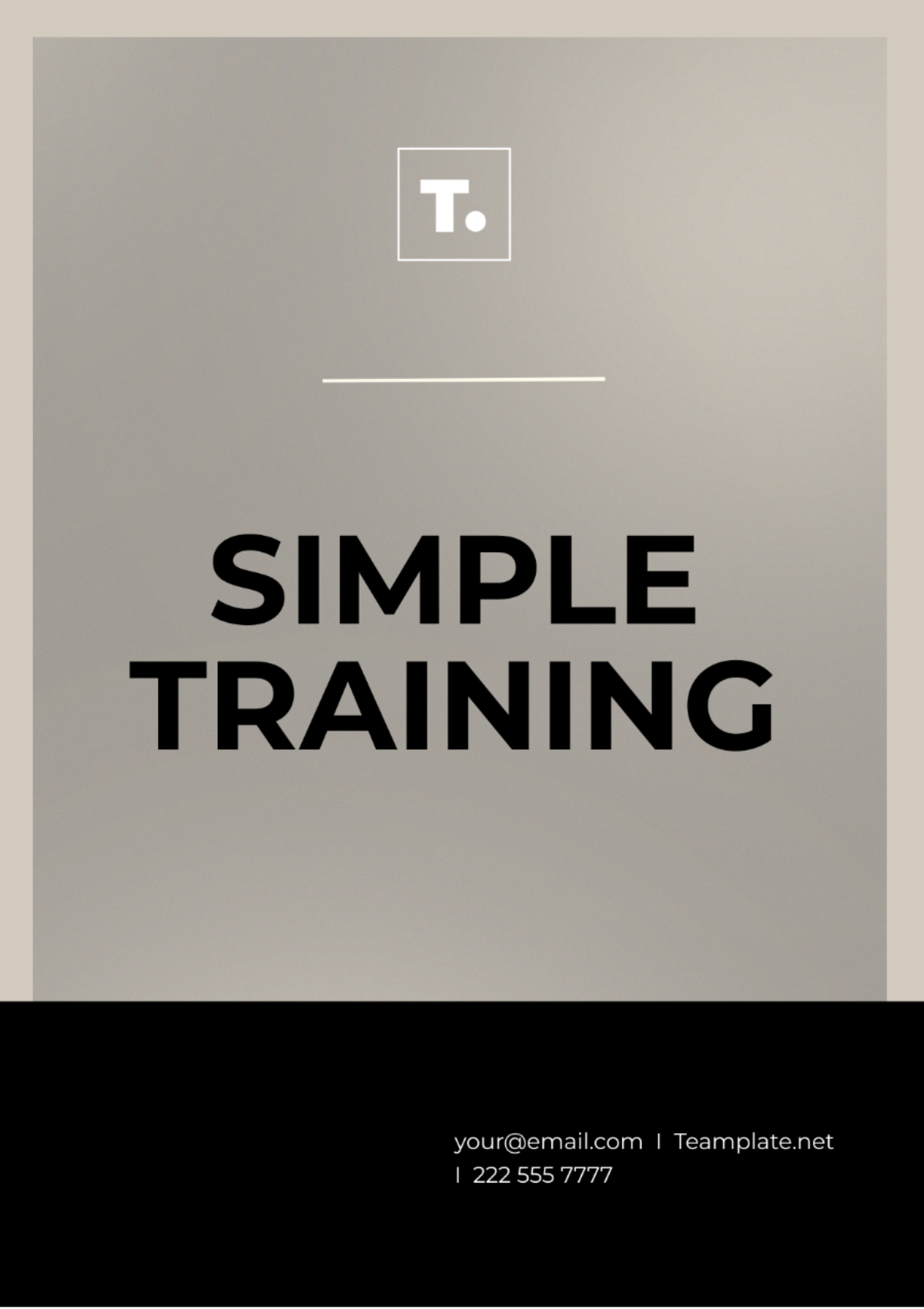 Simple Training Template