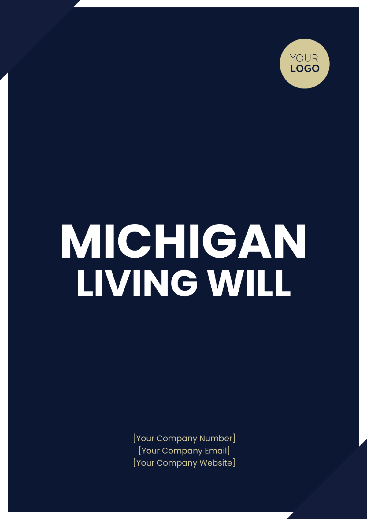 Michigan Living Will Template