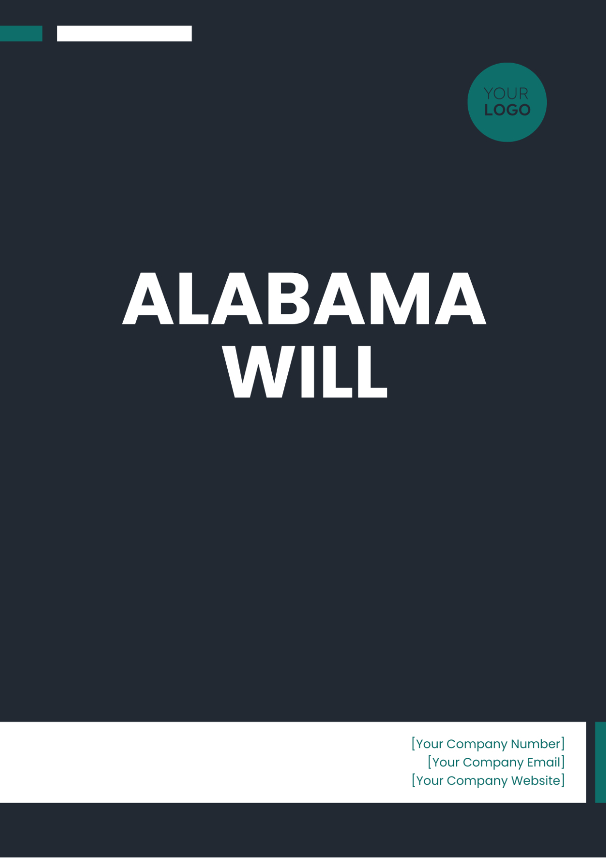 Alabama Will Template