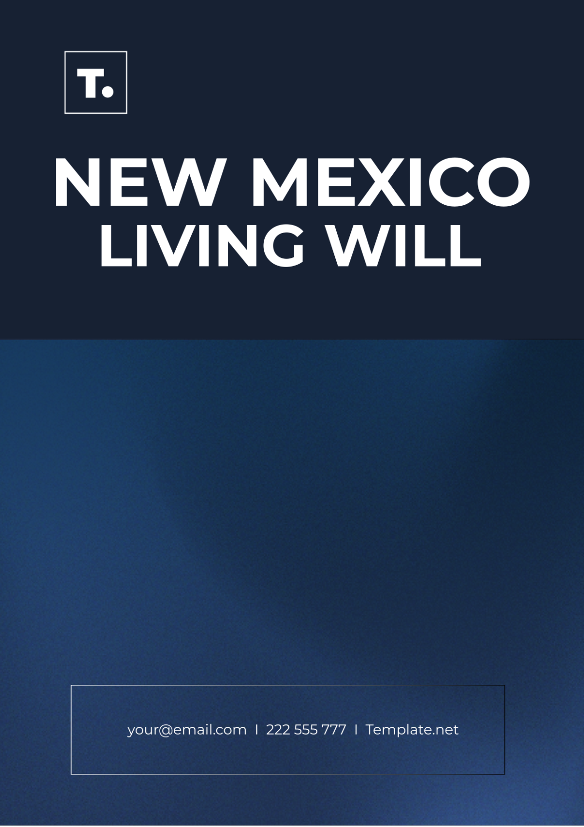 New Mexico Living Will Template