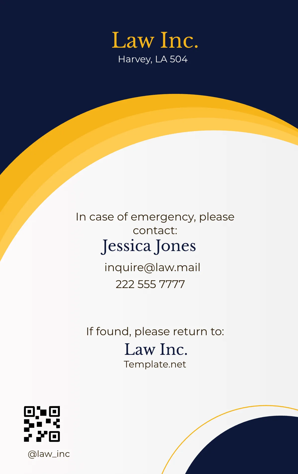 Free Law Firm Litigation Support Specialist ID Card Template to Edit Online