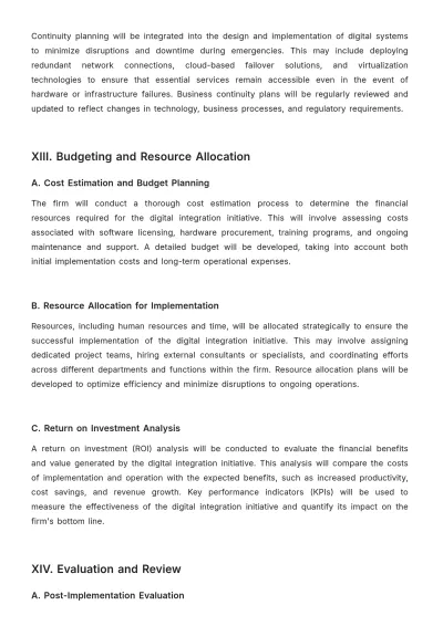 Free Law Firm Digital Integration Procedure Template to Edit Online