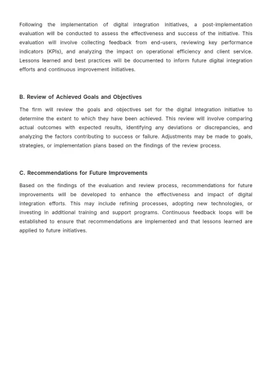 Free Law Firm Digital Integration Procedure Template to Edit Online