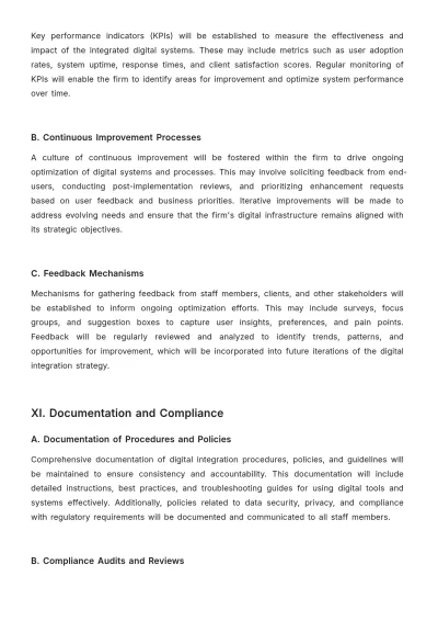 Free Law Firm Digital Integration Procedure Template to Edit Online