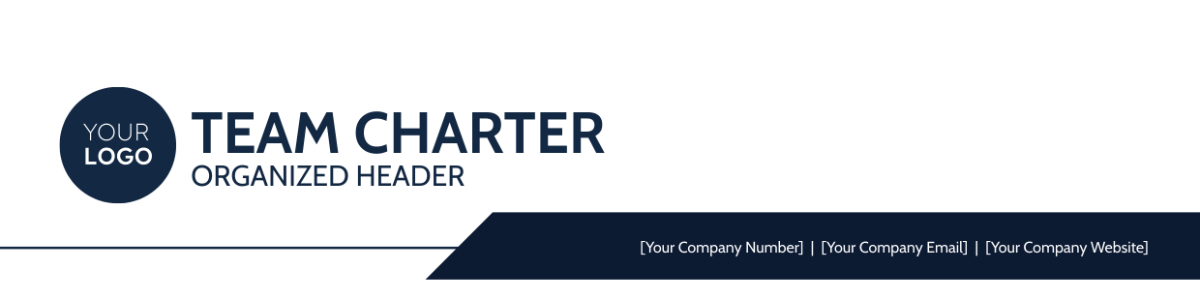 Team Charter Organized Header Template