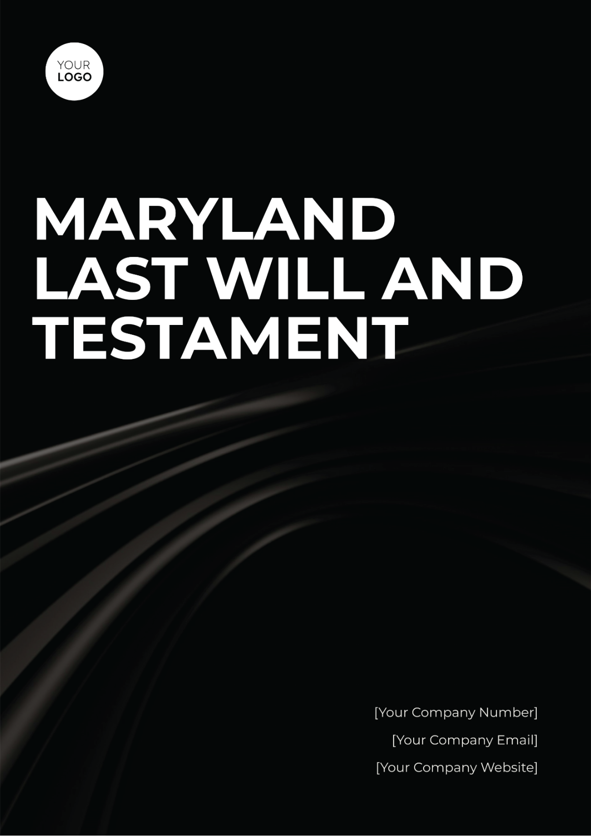 Maryland Last Will and Testament Template