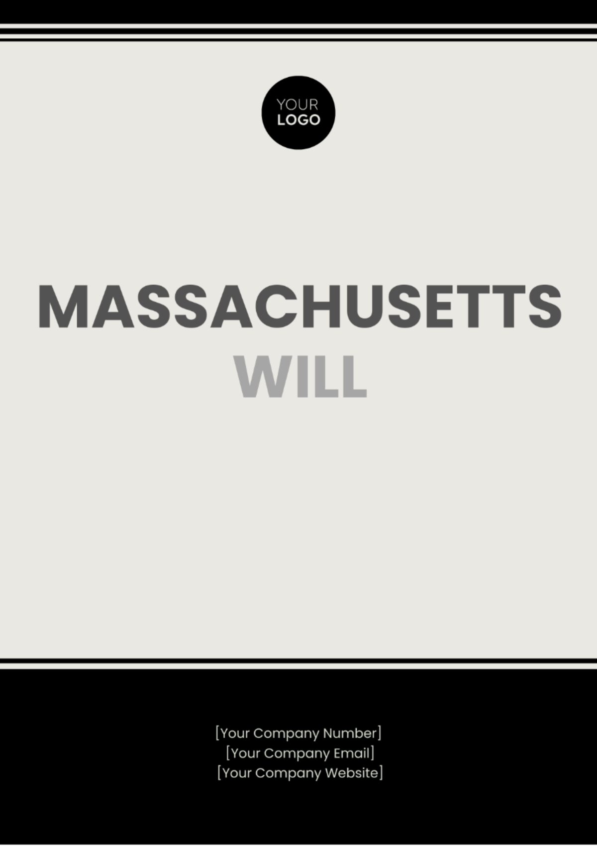 Massachusetts Will Template