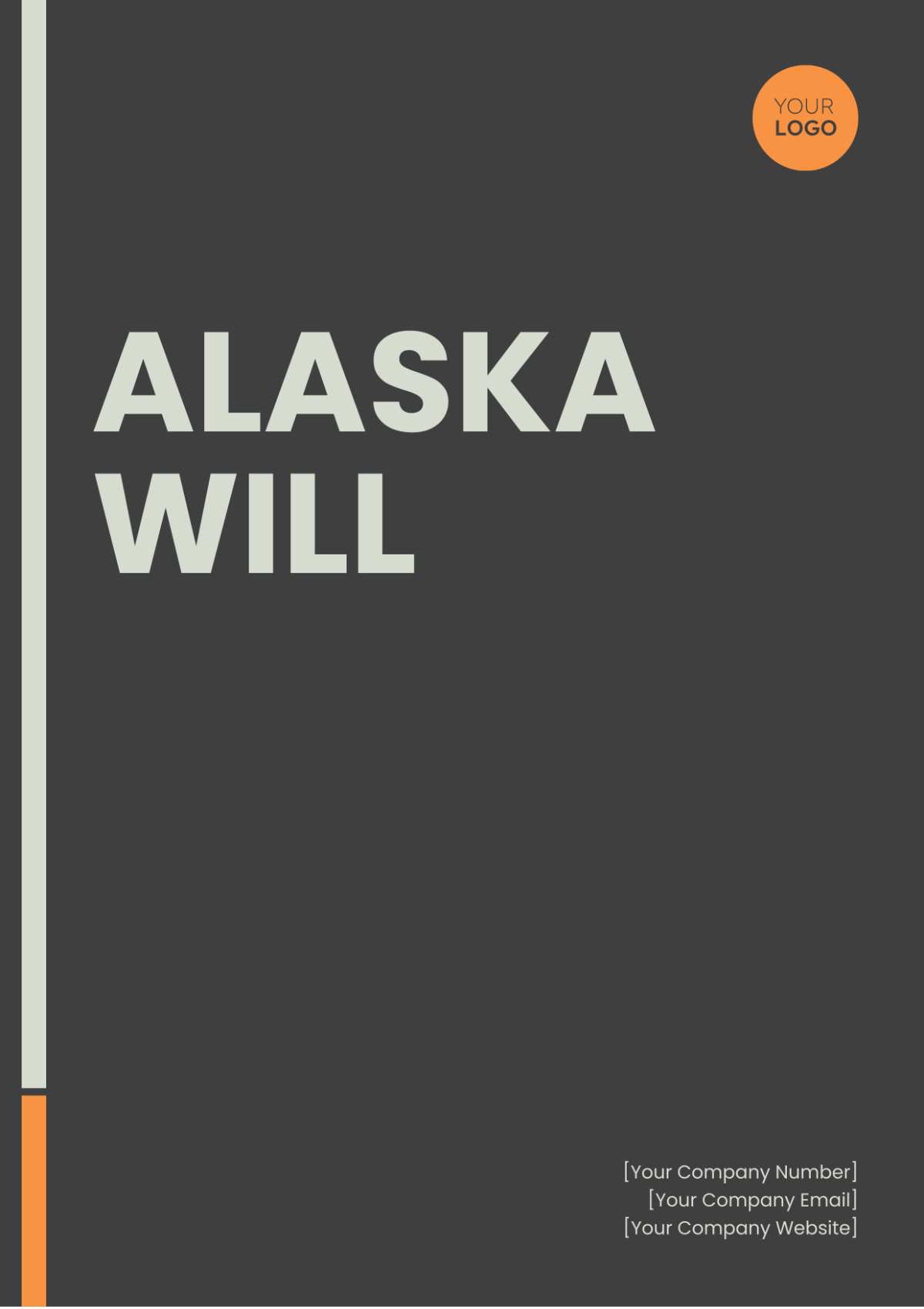 Alaska Will Template