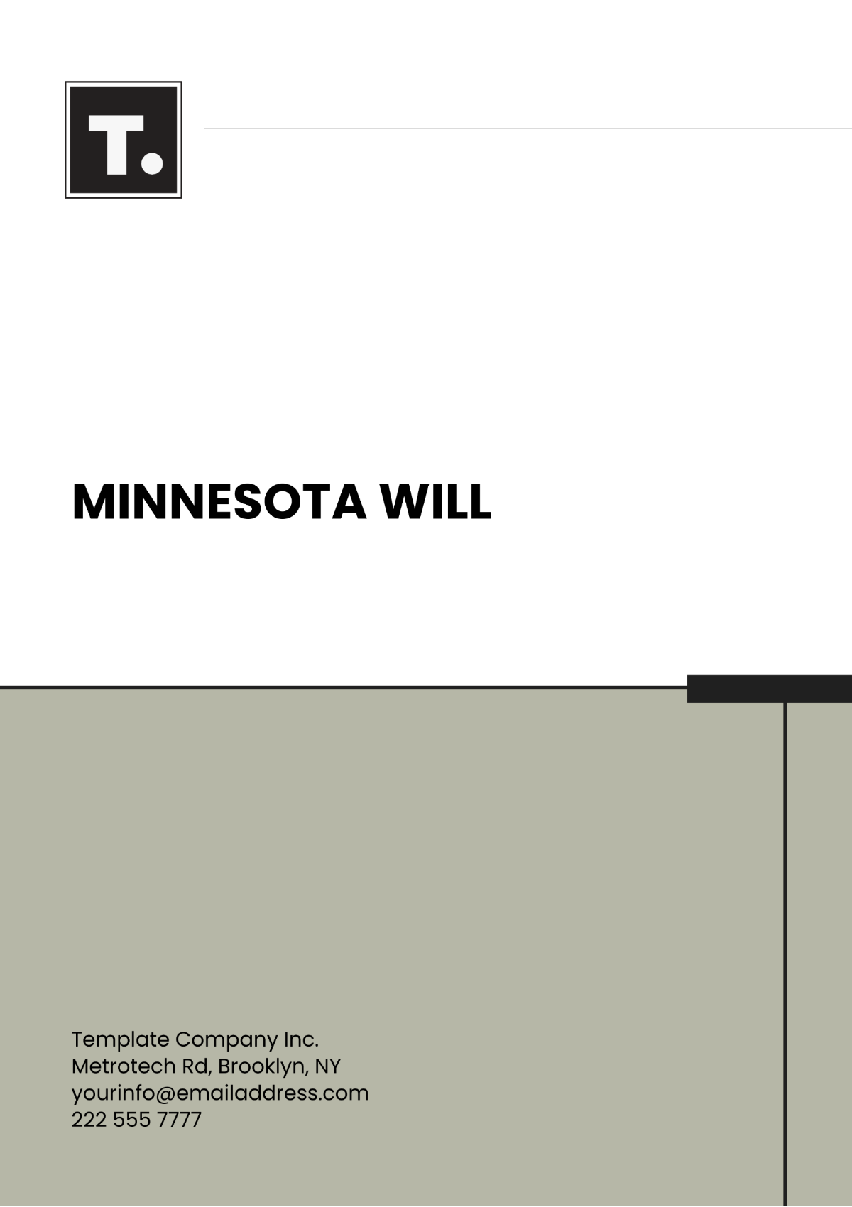 Minnesota Will Template - Edit Online & Download