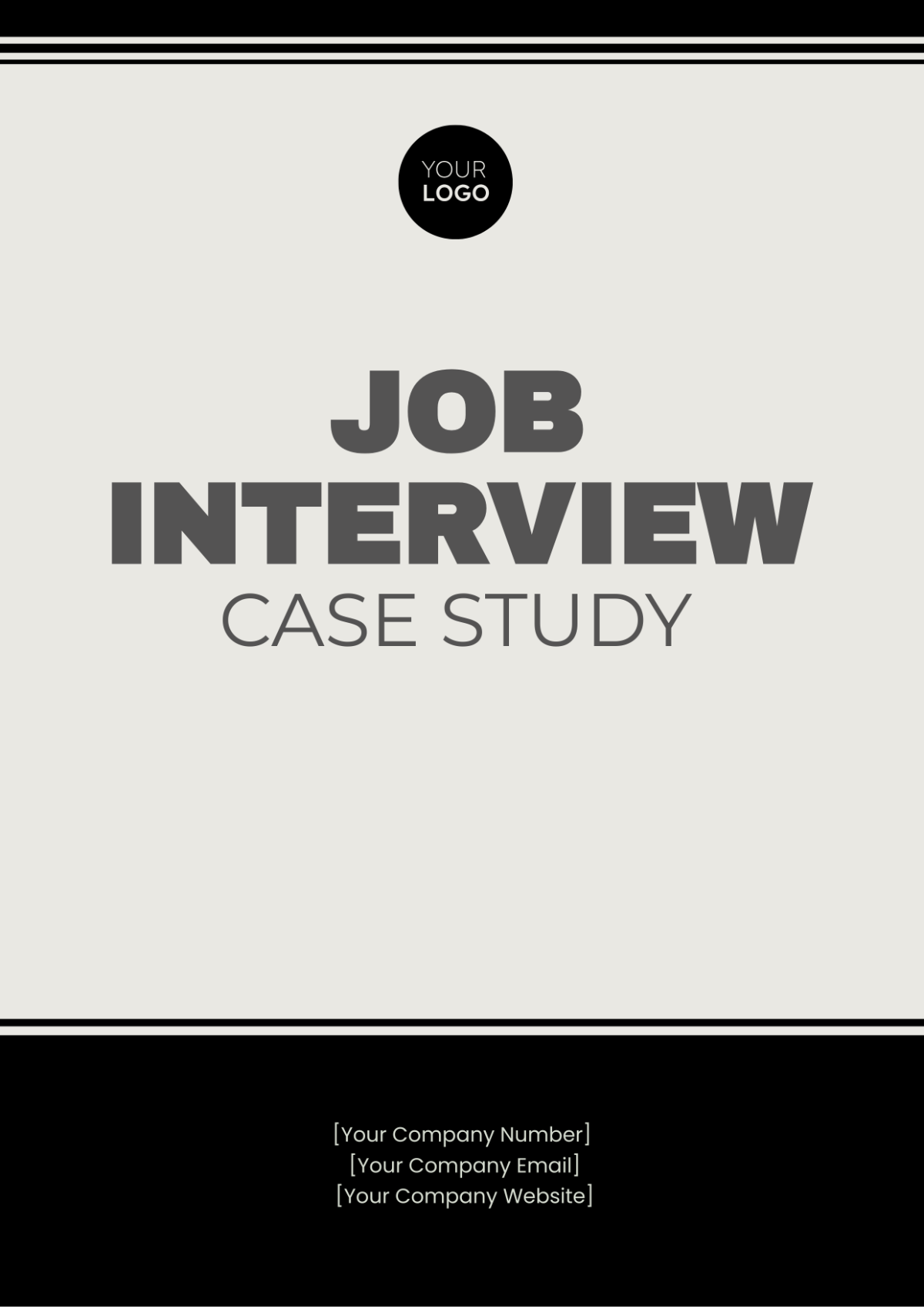 Free Job Interview Case Study Template
