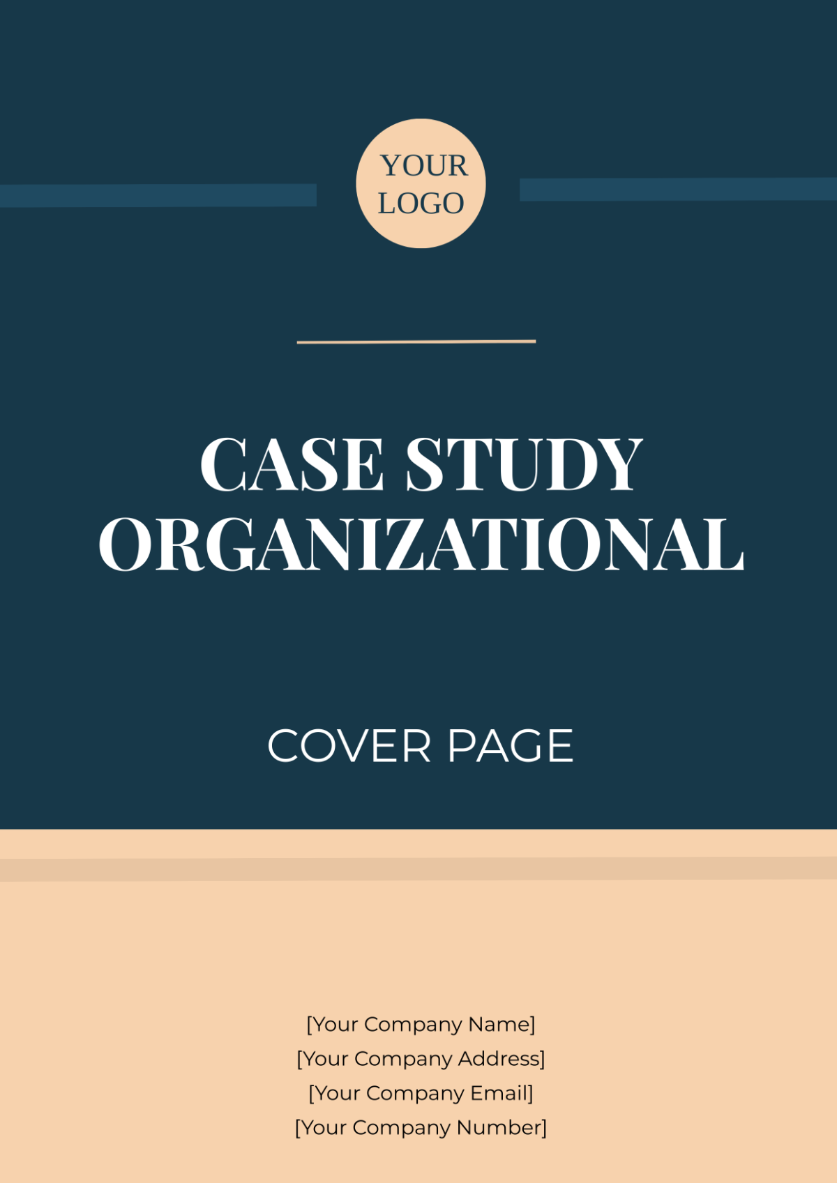 Case Study Organizational Cover Page