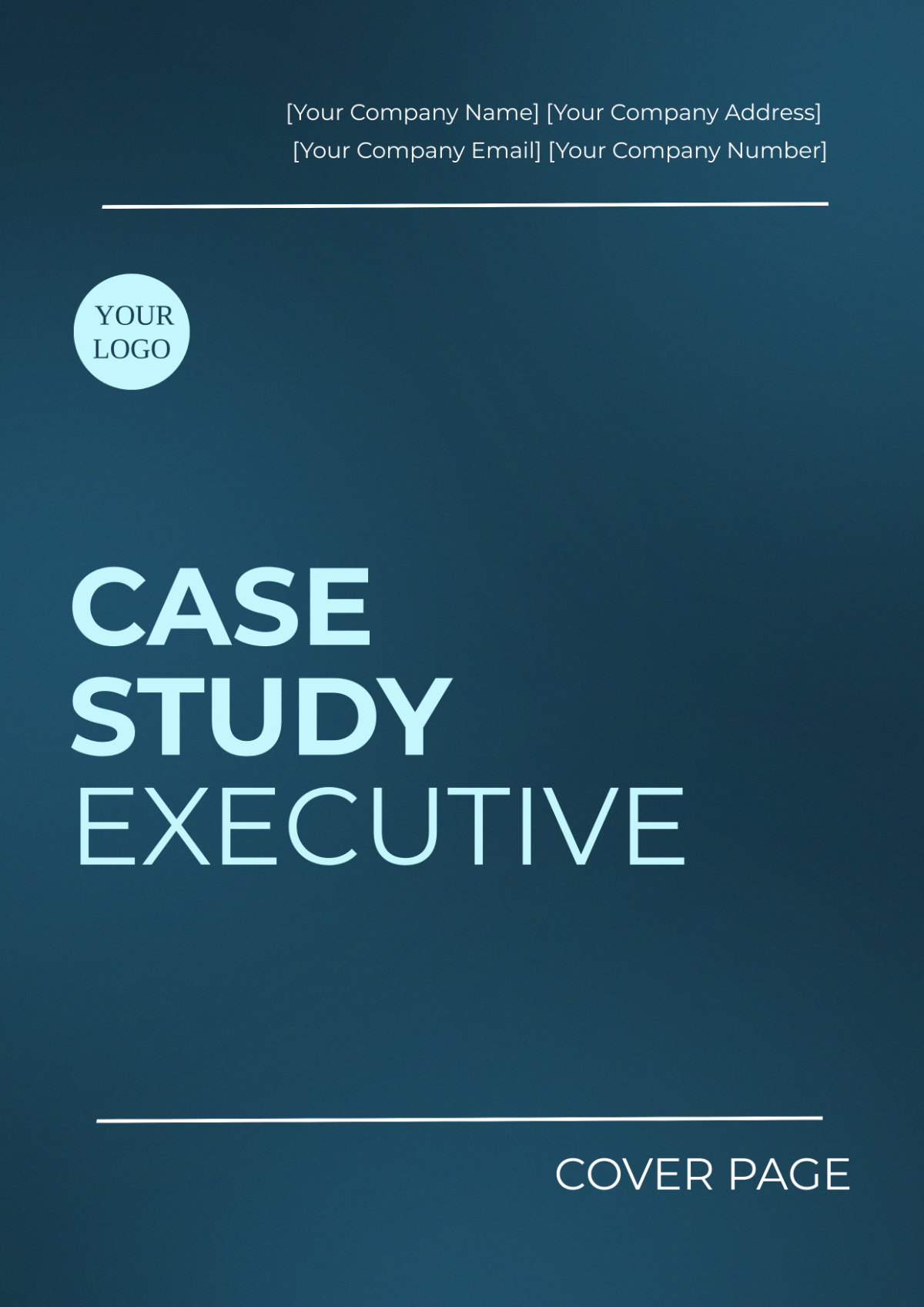 Case Study Executive Cover Page