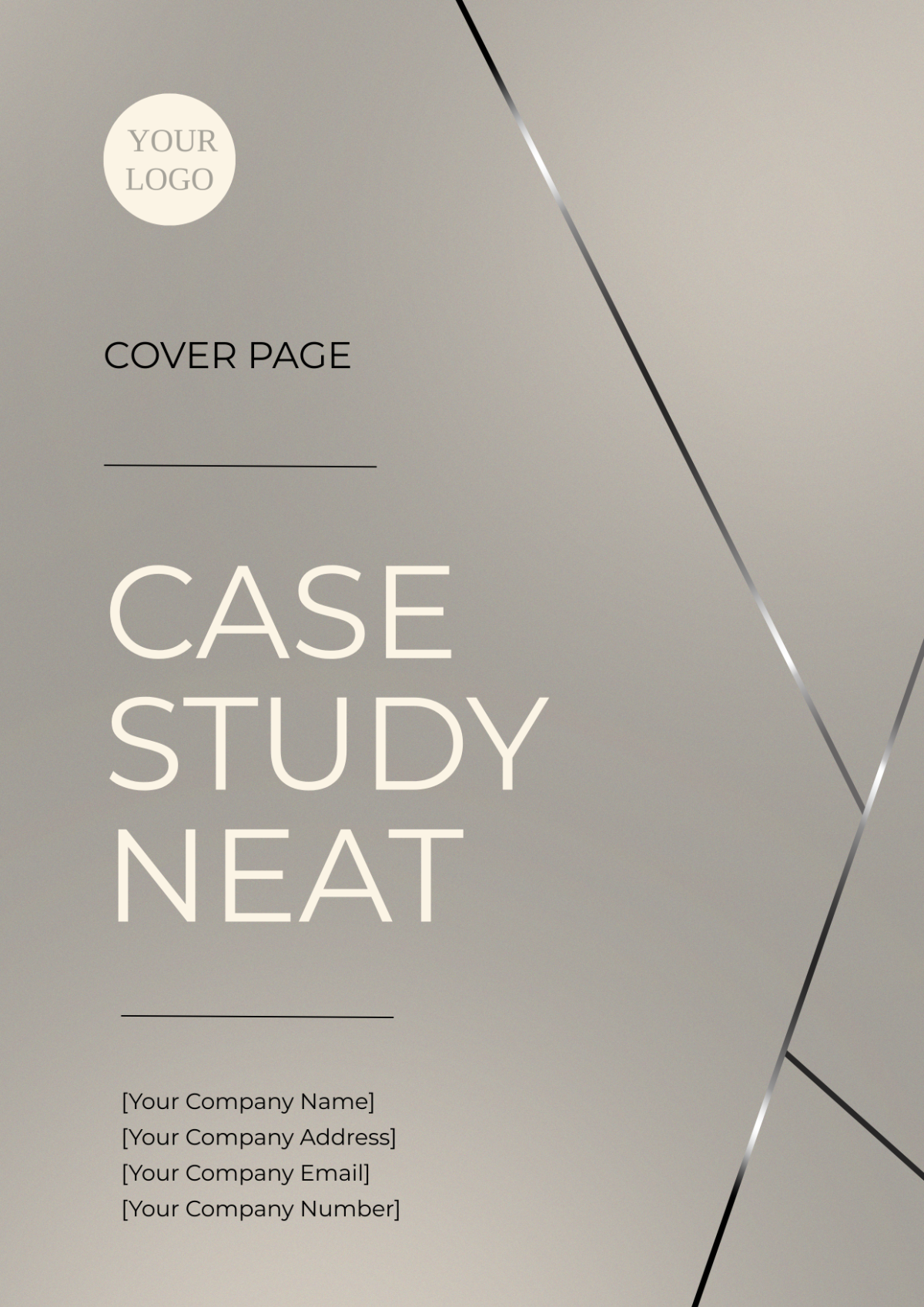 Case Study Neat Cover Page