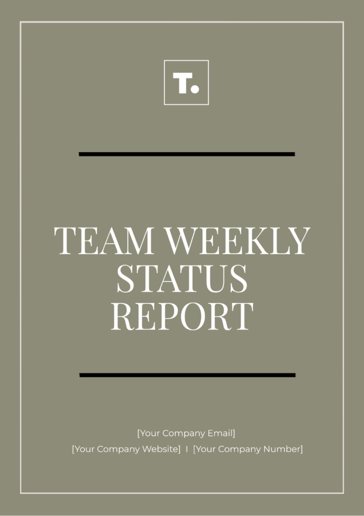 Team Weekly Status Report Template - Edit Online & Download