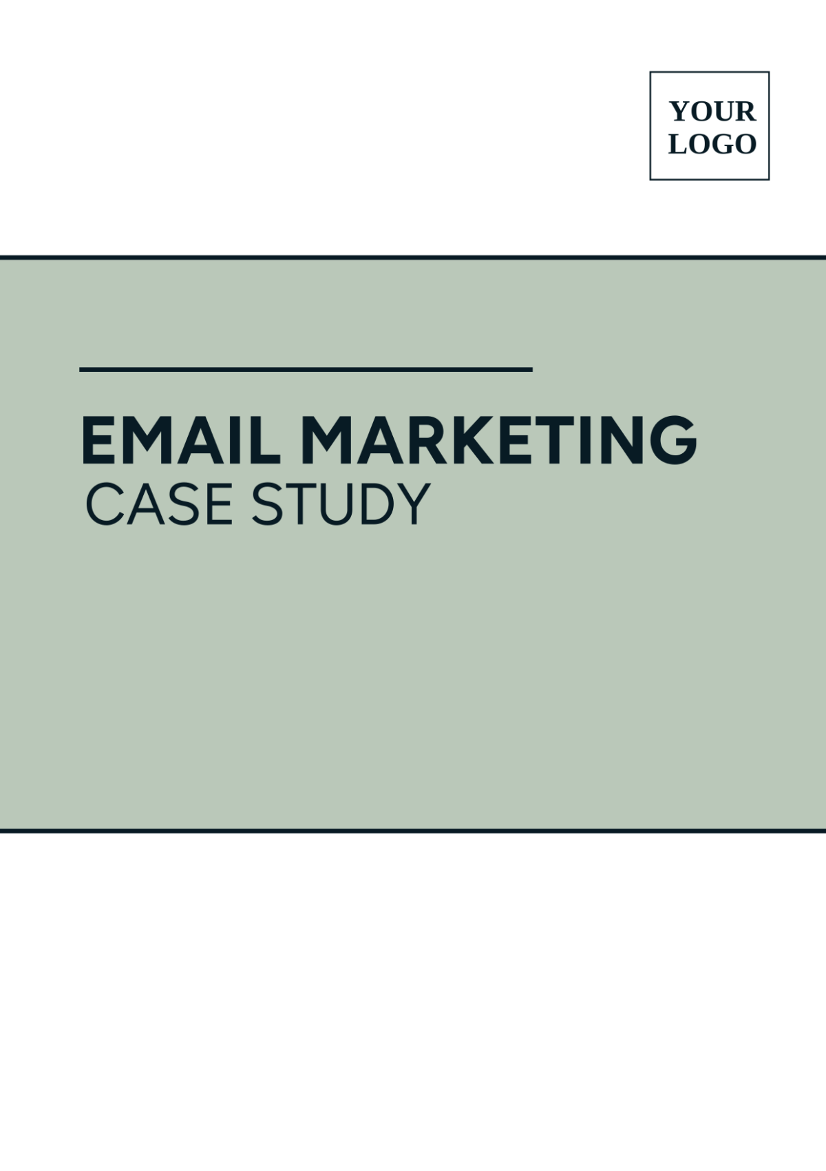 Email Marketing Case Study Template