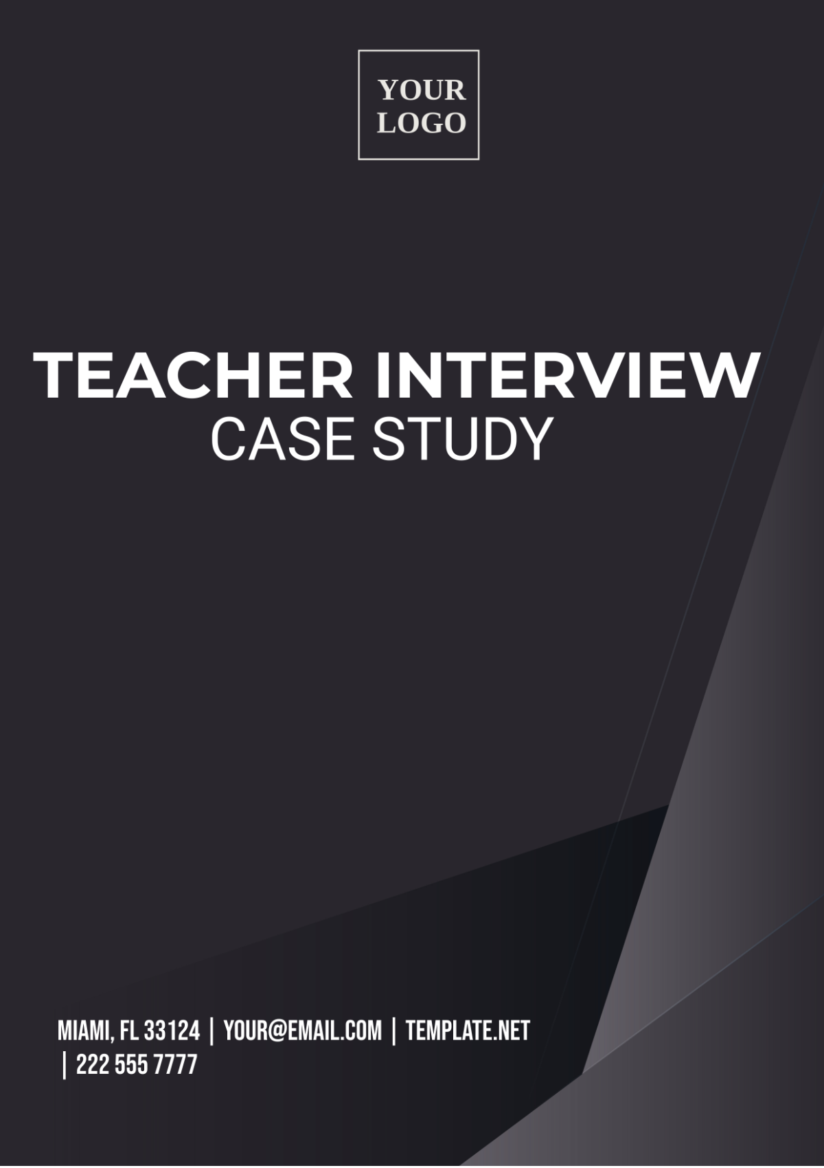 Free Teacher Interview Case Study Template
